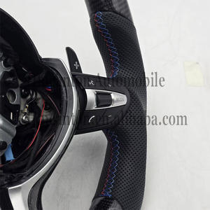 Rueda LED de fibra de carbono de cuero de gran oferta para BMW F10 F30 F90 F01 F02 F12 F13 F90 3 4 5 Series volante de coche - Product Image 4