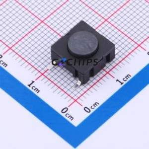 GT-TS133D-H064-L1 Tactile Switch SMD-4P,10x10mm Switch Single Pole Single Throw Round Button 3N Horizontal Mount - Product Image 1