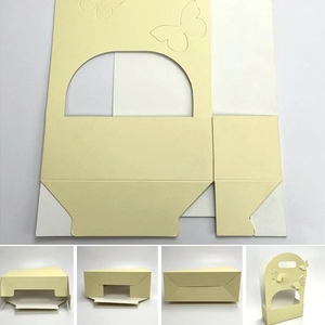 Boîte à fleurs en papier avec poignée papillon, élégante, panier de transport pour bouquet, pour la Saint-Valentin, emballage cadeau - Product Image 5
