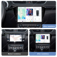 DUDUAUTO pemutar Multimedia Radio mobil, navigasi GPS Stereo Autoradio Car-play AUTO Android 13 untuk SKODA SUPERB 3 2015-2019