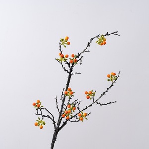 CallaFloral Branche Artificielle de Fruit de la Fortune Orange en Mousse Plastique, Branche Unique, Décoration de Mariage Style INS - Product Image 3