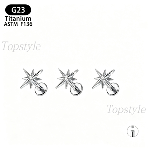 <span class=keywords><strong>Piercing</strong></span> de Ombligo con Zirconia y Titanio PVD G23, Joyería para Bodas y Compromisos - Product Image 3