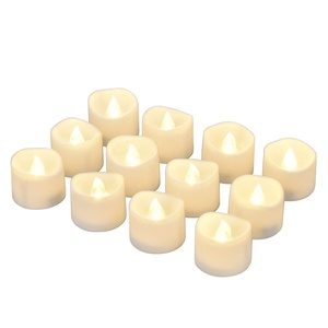 24 Stück Romantische Teelichter Warmweiße <span class=keywords><strong>LED</strong></span> Batteriebetriebene Flammenlose Kerzen Flackernde 3D Echte Flamme Plastik Heimdekoration - Product Image 3