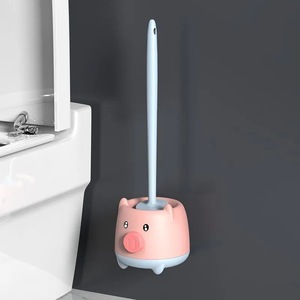 Brosse de <span class=keywords><strong>toilette</strong></span> domestique à long manche brosse de nettoyage de porcelet en plastique sans <span class=keywords><strong>angle</strong></span> mort pour le lavage des toilettes - Product Image 6