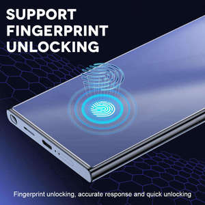 ฟิล์มกันรอยหน้าจอ 2.5D 9H แบบใส HD สำหรับ Samsung S25 S26 Ultra จำนวน 2 ชิ้น พร้อมกรอบติดตั้ง รองรับการปลดล็อคด้วยลายนิ้วมือ - Product Image 2