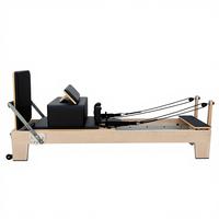 Ensemble Pilates Cadillac 5 pièces en bois de chêne MJD CC22 avec accessoires pour Reformer et Wunda Chair - Réglable, durable, sûr pour la santé, pour studio de fitness