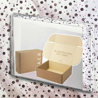 Pochettes d'expédition personnalisées avec logo, auto-adhésives, doublées éponge, en carton, avec fermeture éclair, bande adhésive déchirable, pelliculage mat, pour commerce postal