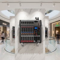 Console de mixage audio professionnelle 8 canaux personnalisée par le fabricant, console de mixage DJ, contrôleur de son pour système de sonorisation de scène