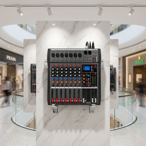 Mixer de Áudio Profissional Personalizado de 8 Canais para <span class=keywords><strong>DJ</strong></span>, Console de Mixagem e Controlador de Som para Sistema de Som de Palco - Product Image 4
