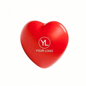 Pelota Antiestrés de Espuma PU con Forma de Corazón, Personalizable con Logotipo, Ecológica, para Aliviar el Estrés - Product Image 1