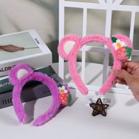 Nouvel Arrivage En Gros Accessoires Capillaires Tendance pour Filles : Bandeau Ours Lavable, Ensemble de Bracelets en Peluche, Bandeau en Fourrure pour la Maison et la Salle de Bain