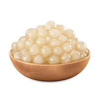 PULY Toplu İndirimli Glutensiz Bitki Bazlı HELAL Sertifikalı Pişmemiş Ham Şeker Aromalı Boba Yerine Geçerli Ürün 50g 4'lü Paket