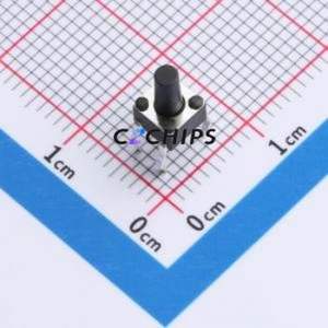 TS09-CBW1FH7.5 Tactile Switch Through hole-4P,4.5x4.5mm Switch Single Pole Single Throw Round Button 2.5N Through Hole - Product Image 1