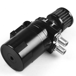 Car Modification <b>Ring</b> Oil Breather Can With Air Filter And Waste Oil Recovery Container For Retrofit Upgrade - Product Image 4