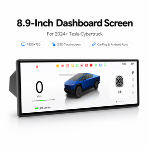 Pantalla de Tablero de 8.9 Pulgadas para Tesla Cybertruck, CarPlay Inalámbrico, Android Auto, Panel de Instrumentos Inteligente, Pantalla Táctil HUD - Product Image 1