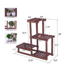 Soporte organizador <span class=keywords><strong>de</strong></span> plantas para interior y exterior, estante <span class=keywords><strong>de</strong></span> <span class=keywords><strong>madera</strong></span> para flores, maceta <span class=keywords><strong>de</strong></span> <span class=keywords><strong>madera</strong></span> - Product Image 2