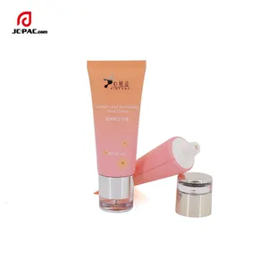 60g Großhandel Lieferant Kosmetik Kunststoff Tube für Hand creme Soft Tube Verpackung mit Acryl kappe