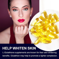 Compléments de beauté naturels végétaliens OEM L-Glutathion Collagène Vitamine C 36600mg Capsules éclaircissantes pour la peau pour adultes