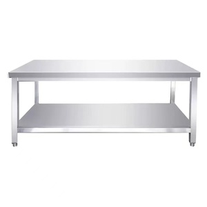 Tavolo da lavoro commerciale da cucina in acciaio inox tavolo da lavoro ristorante tavolo da lavoro SUS 304 - Product Image 5