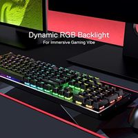 Clavier de jeu mécanique sans fil RGB OEM ODM K556 PRO 104 touches en aluminium, connectivité Tri-mode BT2.4GHz USB-C, performances stables