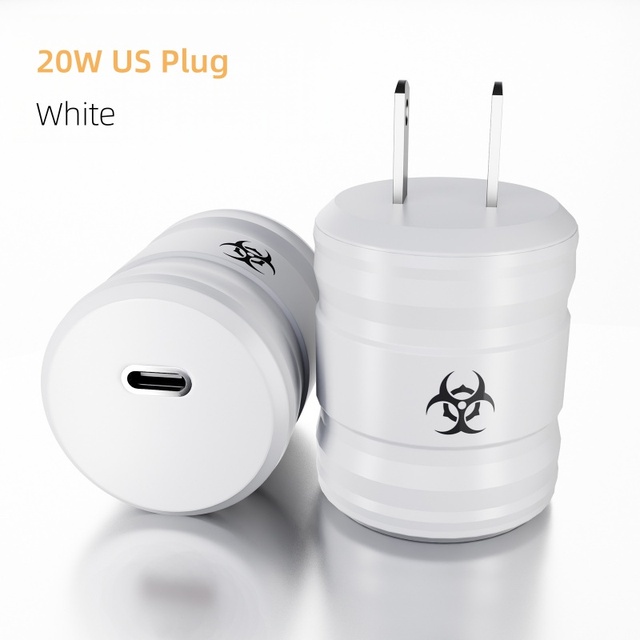 New 20W PD Charger Wall-mounted Chargers for Iphone17 16 15 Pro Power Adapter Wall Charger Dual Ports Wholesale