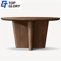 Meubles de cuisine contemporains TG, table à manger ronde rectangulaire en bois de chêne naturel noir, luxueuse et durable, pour cantine