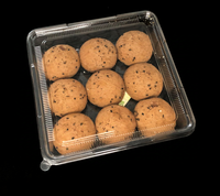 Vente flash - Boîte d'emballage transparente en plastique PET pour cupcakes, gâteaux et mousses