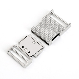 Hebilla deslizante de aleación de zinc plateada, ajustable, para cinturones, accesorio de moda duradero - Product Image 3