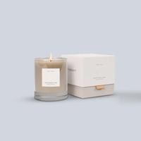Boîte d'emballage de bougie parfumée écologique personnalisée, boîte cadeau en carton rigide de luxe