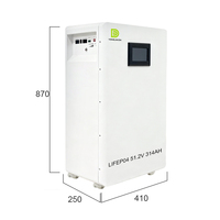 Batterie de stockage d'énergie solaire au lithium LiFePo4 5kWh 10kWh 15kWh 100Ah 200Ah 300Ah à décharge profonde, montée Powerwall, 48V 51.2V
