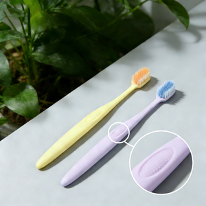 Vente directe d'usine, brosse à dents en plastique pour adultes, poils haute densité, couleur unie, simple, brosse à dents professionnelle pour l'hygiène bucco-dentaire - Product Image 6