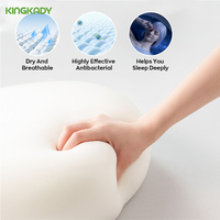 Oreillers orthopédiques ergonomiques en mousse à mémoire de forme Kingkady Butterfly Purple avec logo personnalisé pour lit, certifiés OEKO-TEX