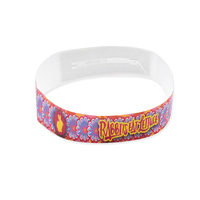 Adhesivo desechable NFC RFID a prueba de manipulaciones Pulsera de papel de festival de 13,56 MHz Pulseras NFC Tyvek