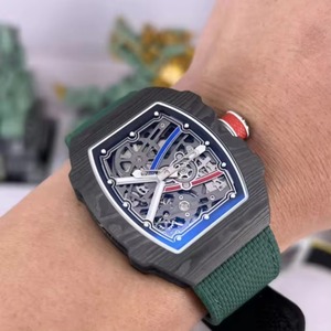Luxury <b>Skeleton</b> <b>Automatic</b> Mechanical Men's Diver Sports <b>Watch</b> Alarm Analog Stainless Steel Case Moissanite Strap Ultra-Thin - Product Image 6
