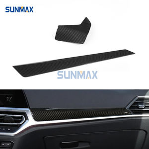 Pour <span class=keywords><strong>BMW</strong></span> série <span class=keywords><strong>3</strong></span> G20 G28 2020 2021 <span class=keywords><strong>2022</strong></span> 2023 intérieur en Fiber de carbone Console centrale tableau de bord panneau décoratif bande couverture garniture - Product Image 3