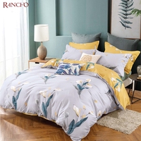 Parure de lit 100% coton, ensemble de literie double à motifs différents, deux côtés, drap en patchwork