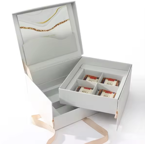 Boîte-cadeau de luxe en carton recyclé personnalisé avec fermeture magnétique estampage de feuille d'or gaufrage Gel douche shampooing de voyage ensemble de bain - Product Image 3