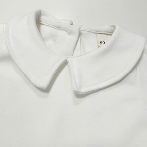 Conjunto de Bautizo para Bebé Niño 2026, Mono Blanco con Cruz Bordada, Conjunto de Caballero con Mono de Manga Corta, Gorro y Babero, 3 Piezas - Product Image 5