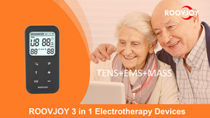 ROOVJOY Electroterapia Ultra Cranial, Unidad TENS Portátil, Estimulador Eléctrico Muscular de Hombro Cómodo, Fisioterapia CES - Product Image 4