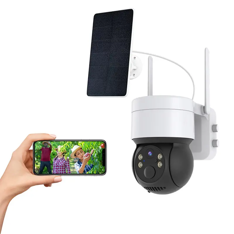 Outdoor 1080P Solar Camera Security CCTV System Solar Panel WiFi Camera Infrared NIGHT VISION 360 ptz Camera Wireless