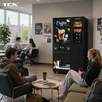 Máquina Expendedora de Café Automática TCN, de Grano a Taza, con Leche Fresca, Kiosco Inteligente de Café, Proveedor Chino para Negocios