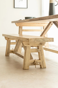 Luxury Handmade Wooden <b>Bench</b> Indoor Solid <b>Wood</b> Furniture for Living Room Bedroom Entryway Hotel Lobby and Restaurant Seating Use - Product Image 4
