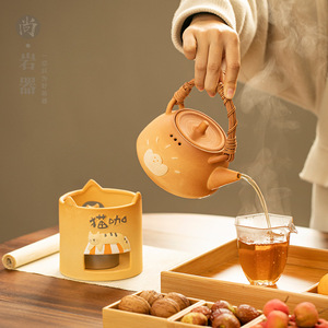 เตาอบชาเซรามิก Shangyan Cat Tea สำหรับเพิ่มกลิ่นหอมและอุ่นใบชา - Product Image 3