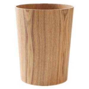 Cesta De Basura De Madera, Rústica Para Debajo Del Escritorio, Cubo De Basura Pequeño Con Asas Cuadradas Para El Hogar, Oficina, Sala De Estar, Dormitorio, Color Blanco