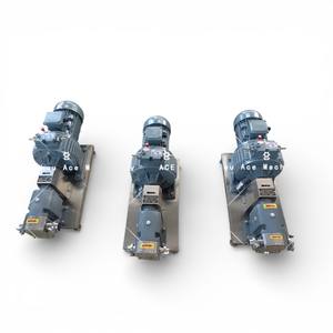 Pompe rotative à cames Ace en acier inoxydable à 2 ou 3 lobes, motorisée, de type engrenage, pour le transfert d'eau, d'huile comestible, de jus, de confiture et de sauce - Product Image 5