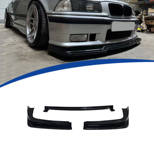Bmw E36 Front Bumper Splitter 3 Section Glossy Black PP Material For 1991-1998 <b>Models</b> - Product Image 1