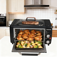 Nouveau four Tandoor avec poêle à frire amovible 2100W cuisson rapide Roti, pain naan, pizza, Chapati, Manakish, Lahmacun, steak