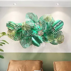 3D Modern Home Decorative Flower Shaped Metal Art Wall Decor For Living Room Hanging Wall Decor