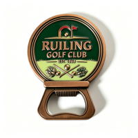 Décapsuleur en métal à bords martelés vintage, avec logo personnalisé en relief, en cuivre antique, pour merchandising de brasserie, souvenir de marque de bière, cadeau