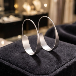 Summer New Simple Fashion 18K <b>Solid</b> Gold Plated <b>Hoop</b> <b>Earring</b> Brass Material Minimalist Party Gift Wholesale - Product Image 3